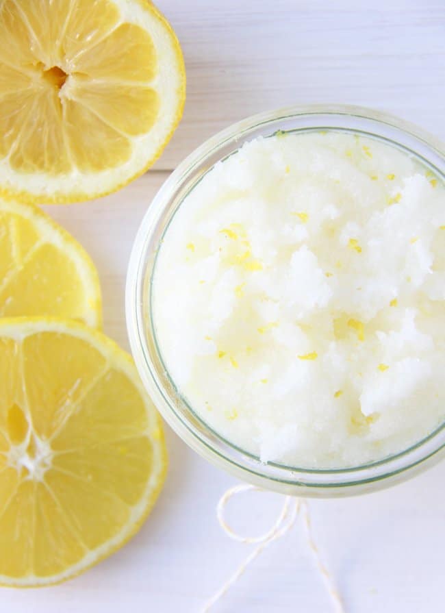 Exfoliante de azúcar y limón